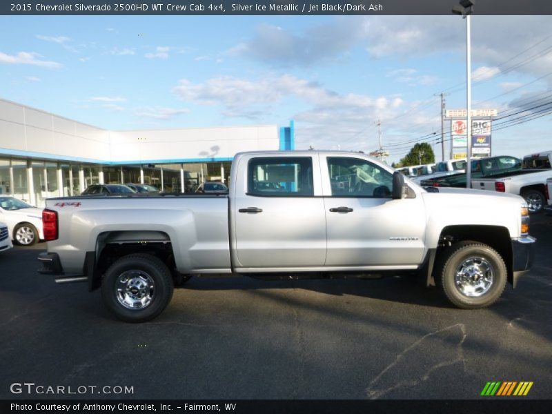Silver Ice Metallic / Jet Black/Dark Ash 2015 Chevrolet Silverado 2500HD WT Crew Cab 4x4