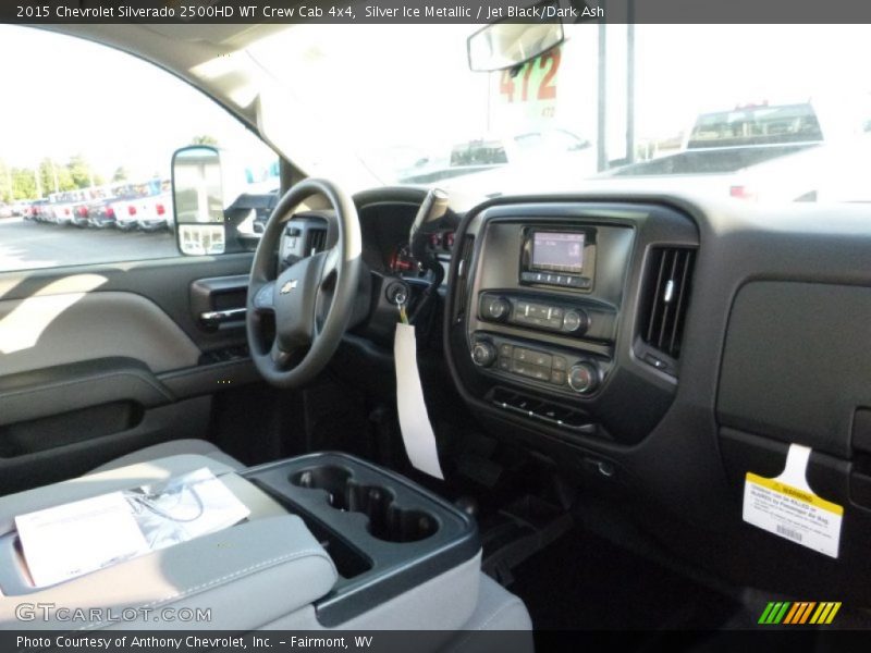 Silver Ice Metallic / Jet Black/Dark Ash 2015 Chevrolet Silverado 2500HD WT Crew Cab 4x4