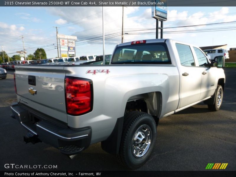 Silver Ice Metallic / Jet Black/Dark Ash 2015 Chevrolet Silverado 2500HD WT Crew Cab 4x4