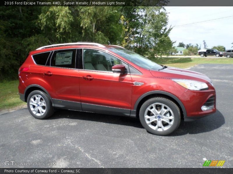 Sunset Metallic / Medium Light Stone 2016 Ford Escape Titanium 4WD