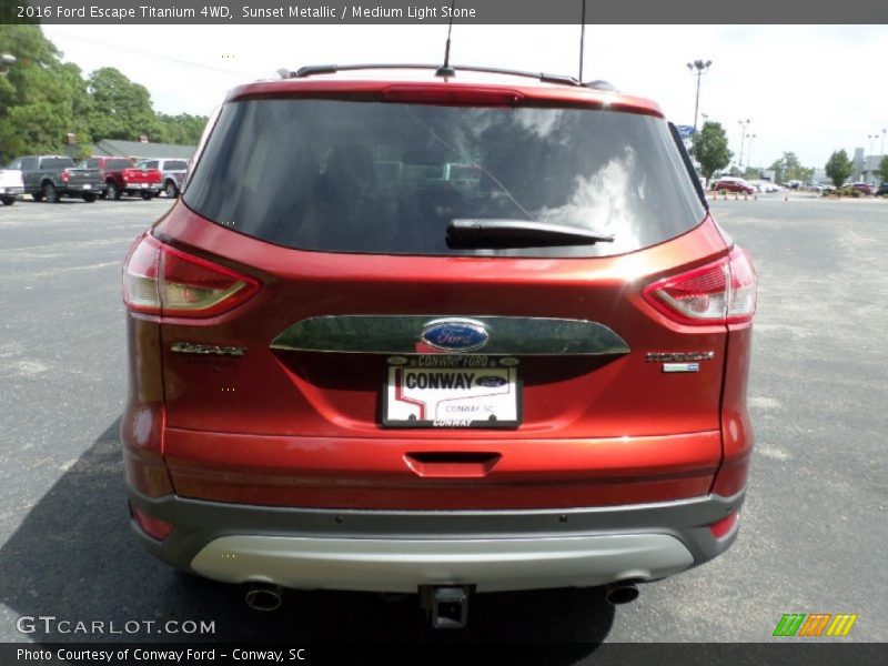 Sunset Metallic / Medium Light Stone 2016 Ford Escape Titanium 4WD