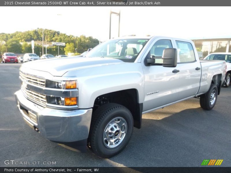 Silver Ice Metallic / Jet Black/Dark Ash 2015 Chevrolet Silverado 2500HD WT Crew Cab 4x4