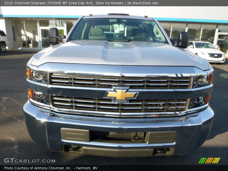 Silver Ice Metallic / Jet Black/Dark Ash 2015 Chevrolet Silverado 2500HD WT Crew Cab 4x4
