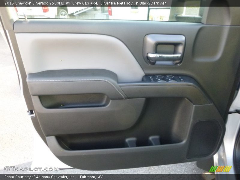 Silver Ice Metallic / Jet Black/Dark Ash 2015 Chevrolet Silverado 2500HD WT Crew Cab 4x4