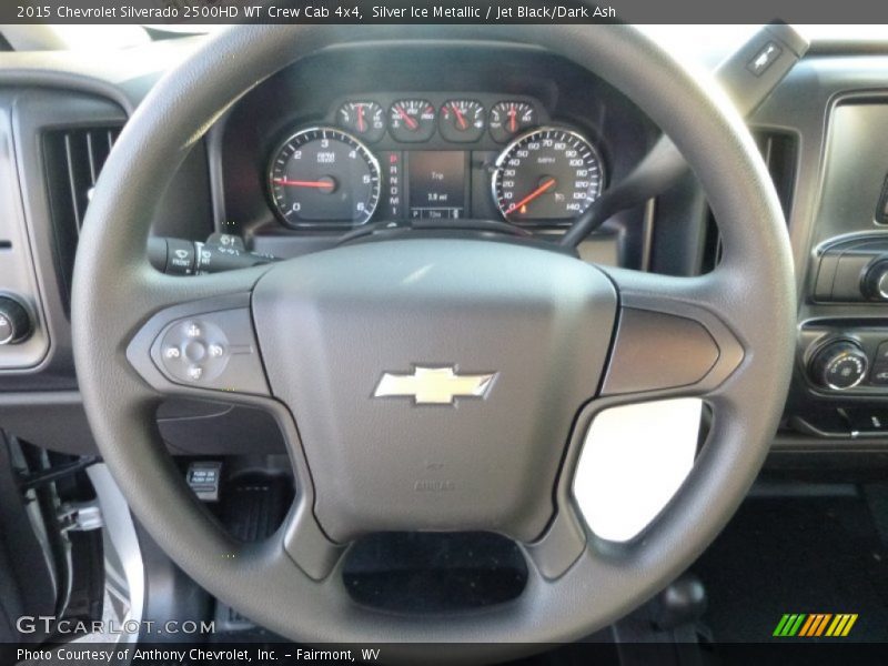 Silver Ice Metallic / Jet Black/Dark Ash 2015 Chevrolet Silverado 2500HD WT Crew Cab 4x4