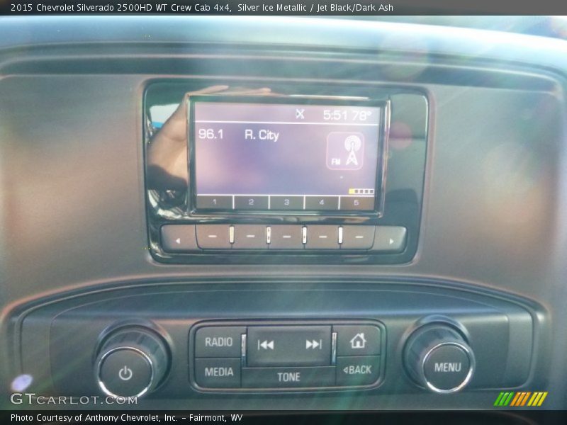 Silver Ice Metallic / Jet Black/Dark Ash 2015 Chevrolet Silverado 2500HD WT Crew Cab 4x4