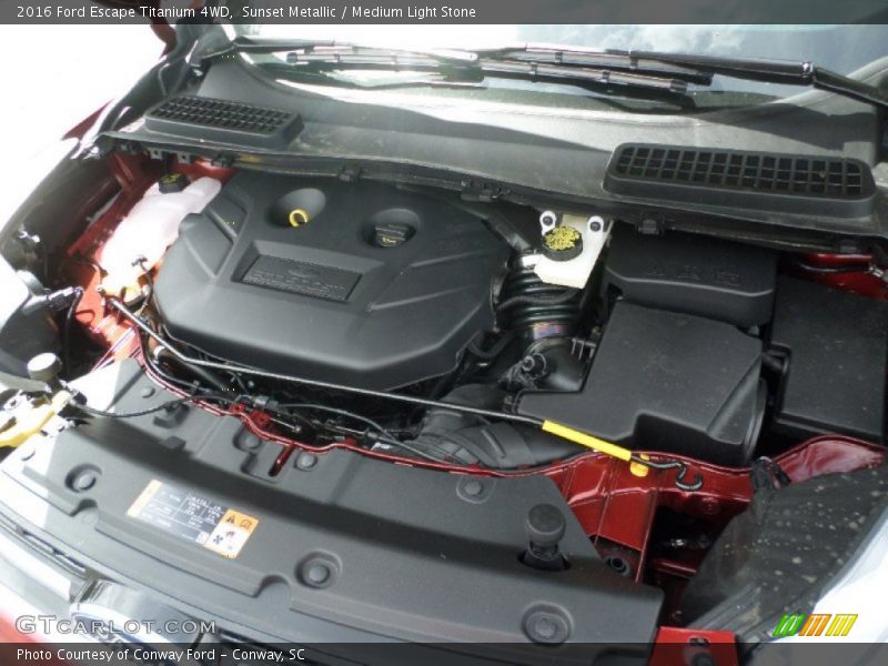 Sunset Metallic / Medium Light Stone 2016 Ford Escape Titanium 4WD