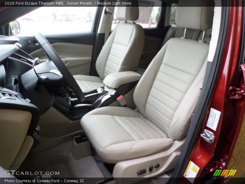Sunset Metallic / Medium Light Stone 2016 Ford Escape Titanium 4WD