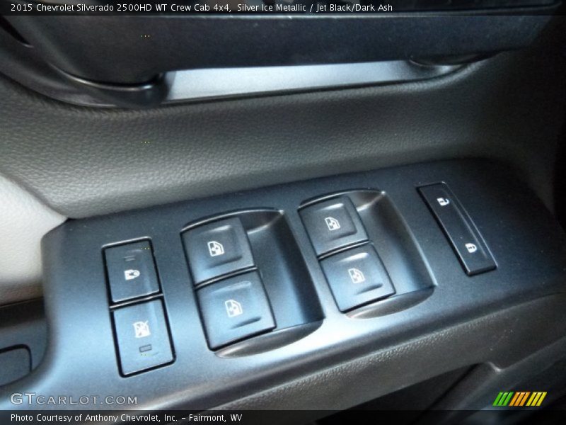 Silver Ice Metallic / Jet Black/Dark Ash 2015 Chevrolet Silverado 2500HD WT Crew Cab 4x4