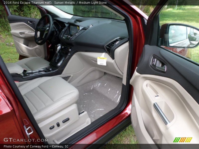 Sunset Metallic / Medium Light Stone 2016 Ford Escape Titanium 4WD