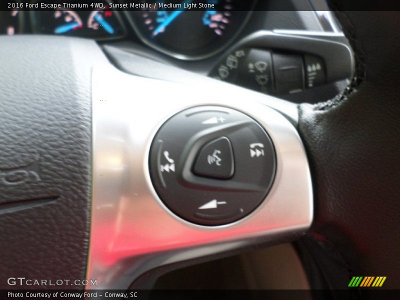 Sunset Metallic / Medium Light Stone 2016 Ford Escape Titanium 4WD