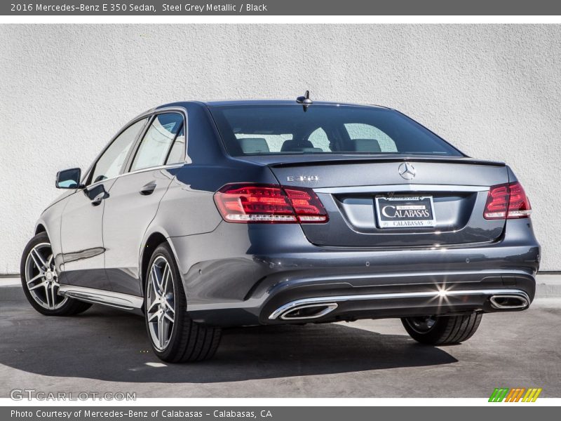 Steel Grey Metallic / Black 2016 Mercedes-Benz E 350 Sedan