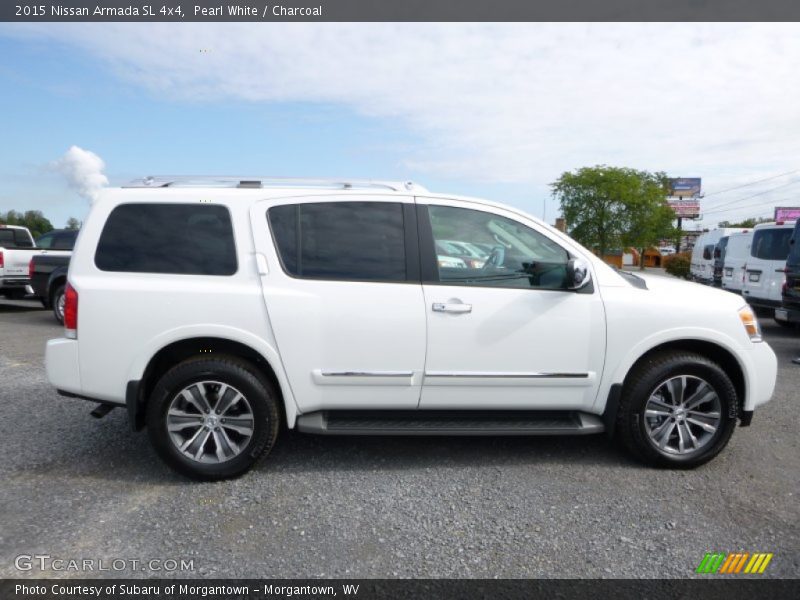 Pearl White / Charcoal 2015 Nissan Armada SL 4x4