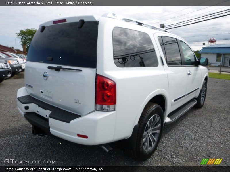 Pearl White / Charcoal 2015 Nissan Armada SL 4x4