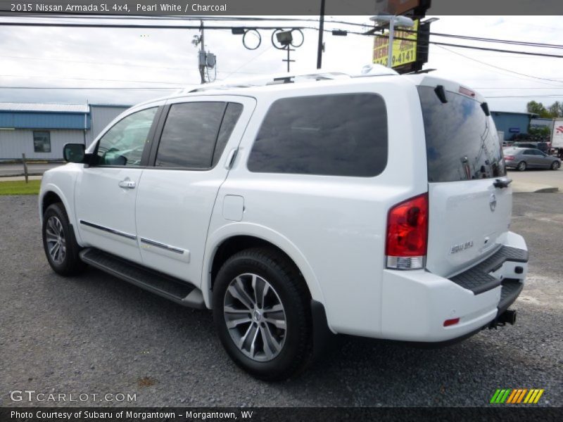 Pearl White / Charcoal 2015 Nissan Armada SL 4x4