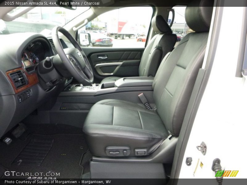 Pearl White / Charcoal 2015 Nissan Armada SL 4x4