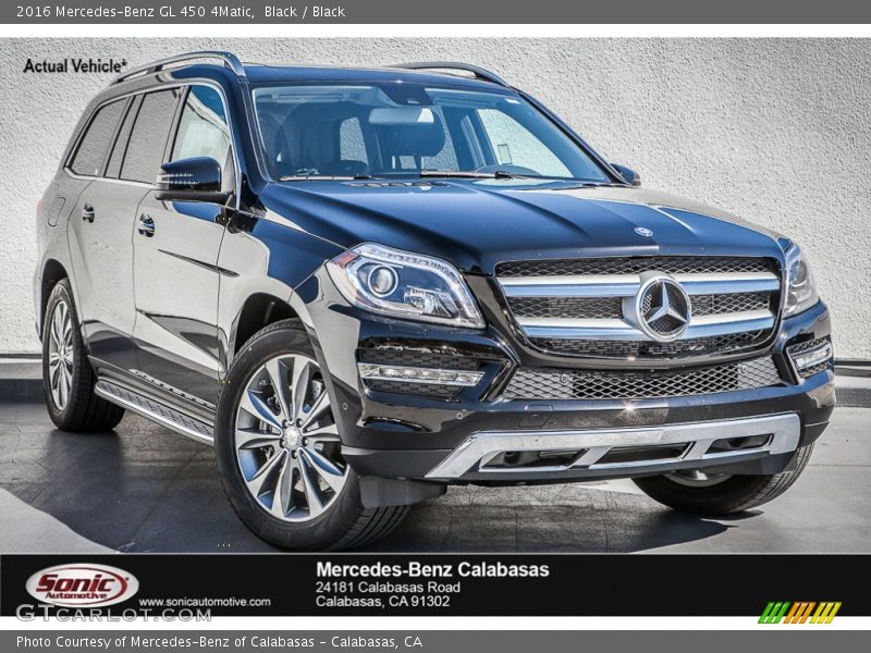 Black / Black 2016 Mercedes-Benz GL 450 4Matic