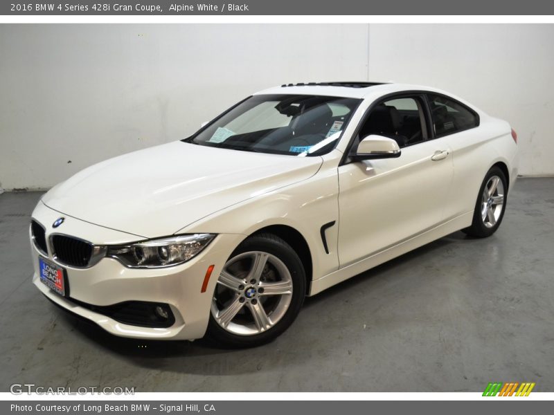 Alpine White / Black 2016 BMW 4 Series 428i Gran Coupe