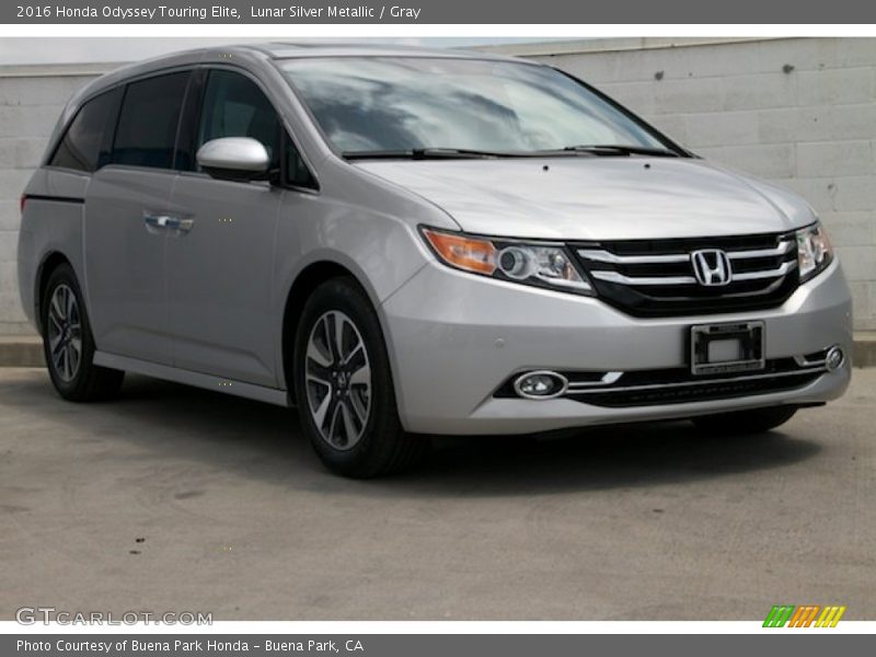 Lunar Silver Metallic / Gray 2016 Honda Odyssey Touring Elite