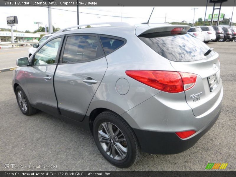 Graphite Gray / Beige 2015 Hyundai Tucson SE AWD