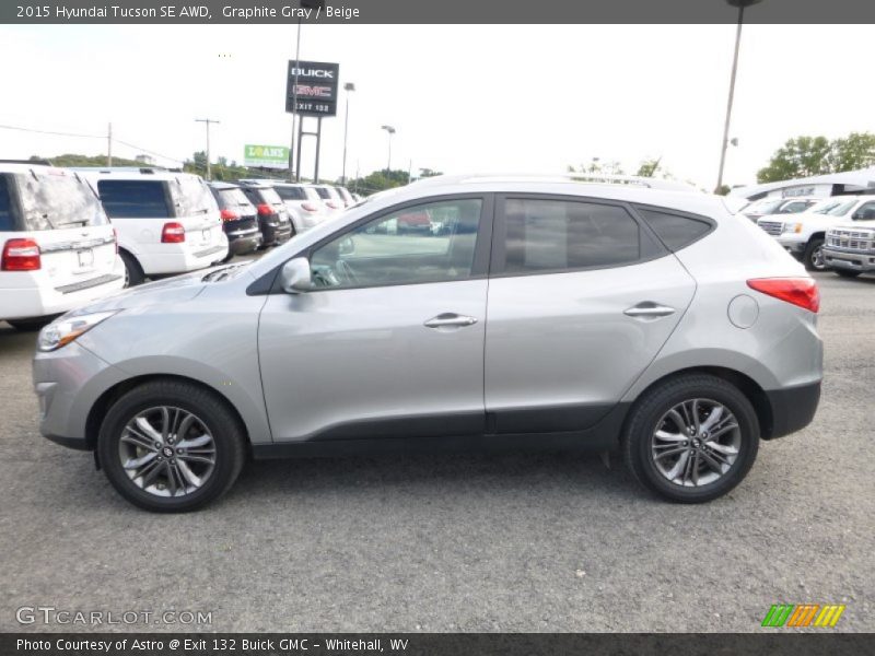 Graphite Gray / Beige 2015 Hyundai Tucson SE AWD