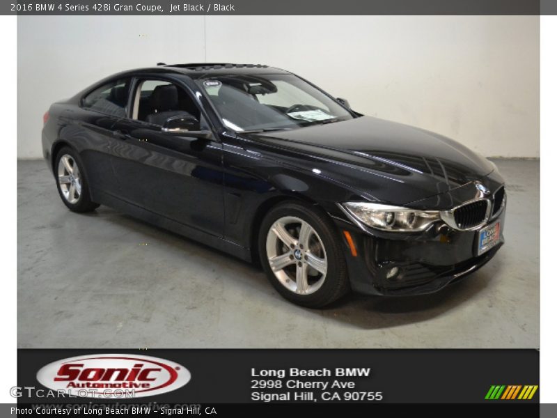 Jet Black / Black 2016 BMW 4 Series 428i Gran Coupe