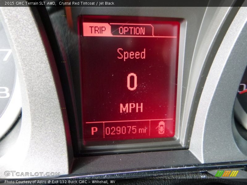 Crystal Red Tintcoat / Jet Black 2015 GMC Terrain SLT AWD