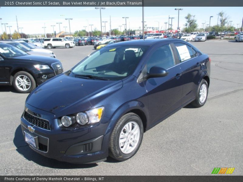 Blue Velvet Metallic / Jet Black/Dark Titanium 2015 Chevrolet Sonic LT Sedan