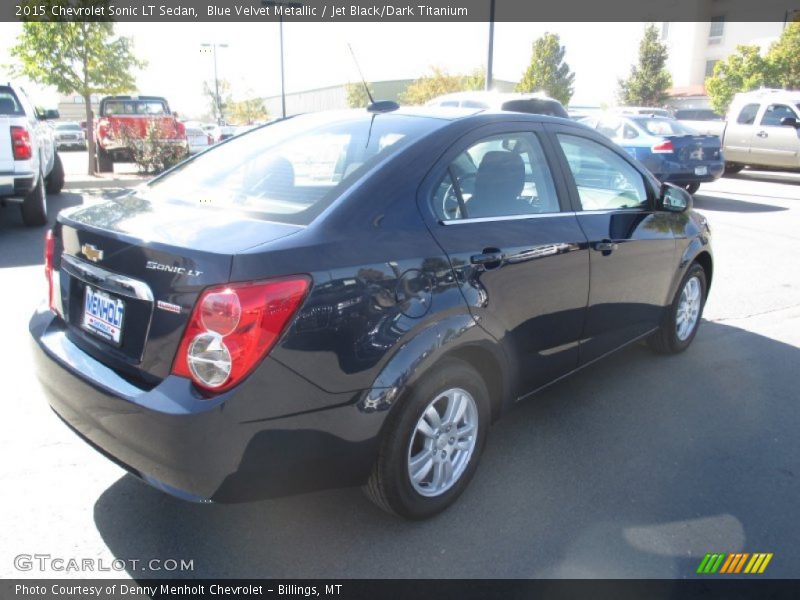Blue Velvet Metallic / Jet Black/Dark Titanium 2015 Chevrolet Sonic LT Sedan