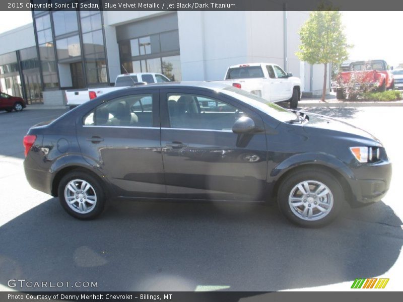 Blue Velvet Metallic / Jet Black/Dark Titanium 2015 Chevrolet Sonic LT Sedan