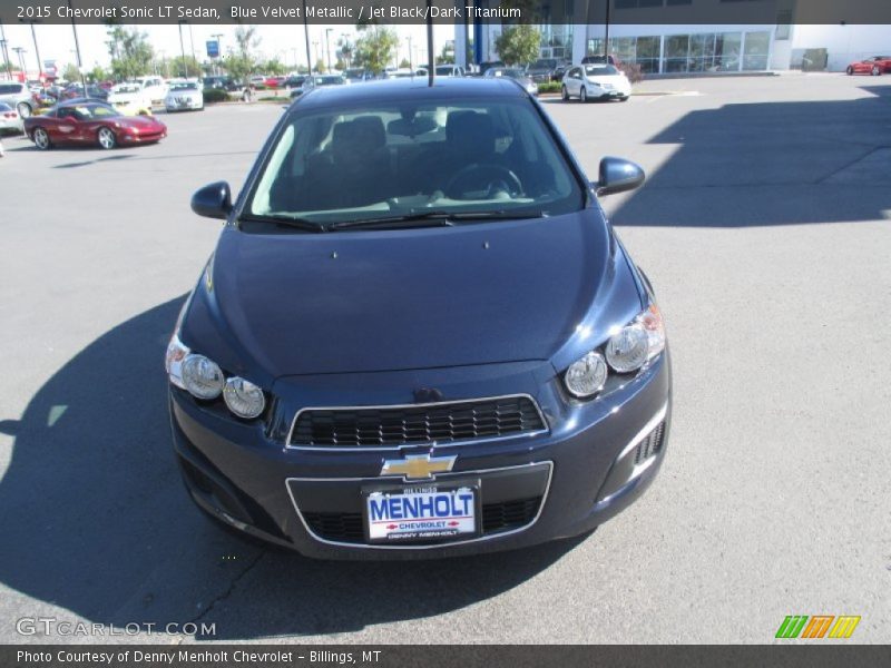 Blue Velvet Metallic / Jet Black/Dark Titanium 2015 Chevrolet Sonic LT Sedan