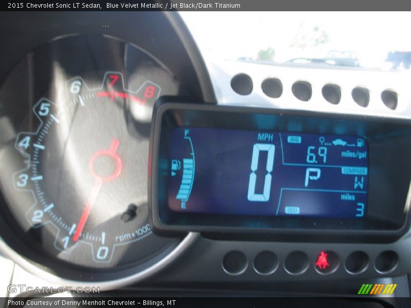 Blue Velvet Metallic / Jet Black/Dark Titanium 2015 Chevrolet Sonic LT Sedan
