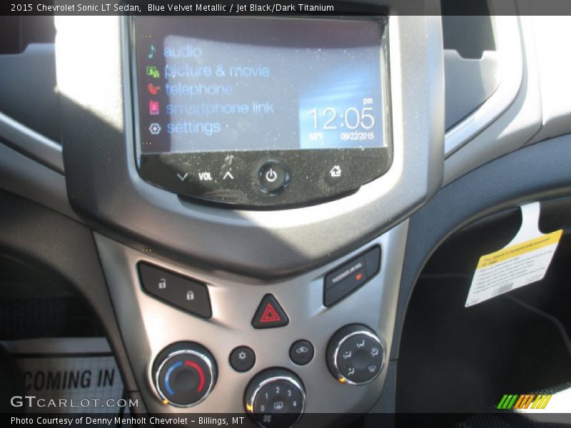 Blue Velvet Metallic / Jet Black/Dark Titanium 2015 Chevrolet Sonic LT Sedan