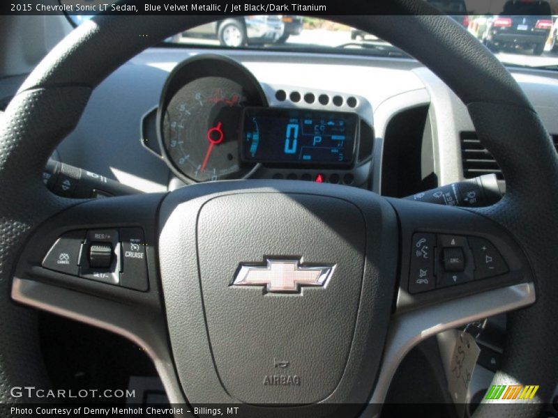 Blue Velvet Metallic / Jet Black/Dark Titanium 2015 Chevrolet Sonic LT Sedan