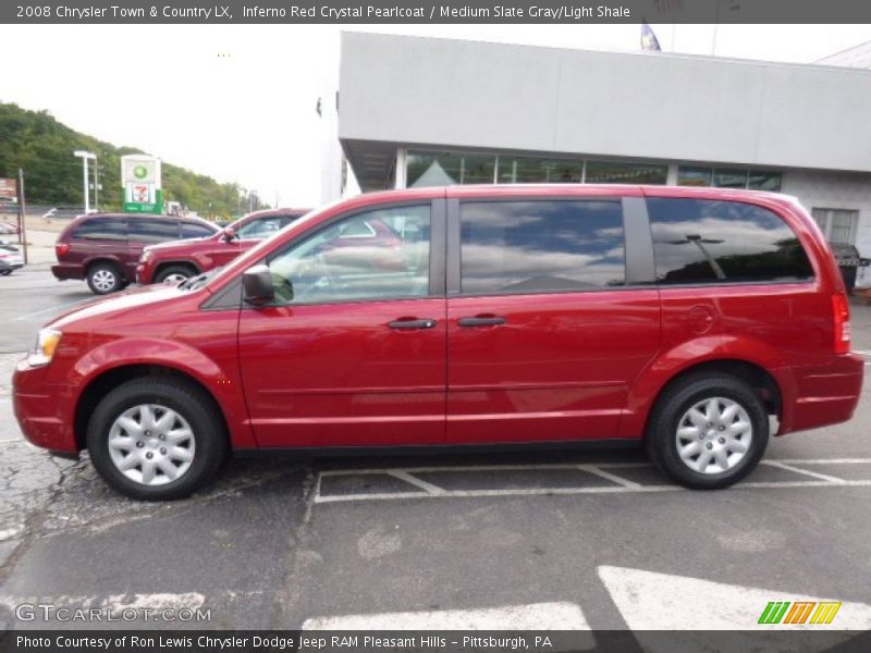 Inferno Red Crystal Pearlcoat / Medium Slate Gray/Light Shale 2008 Chrysler Town & Country LX
