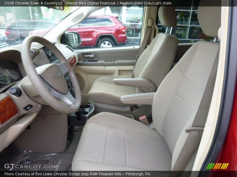 Inferno Red Crystal Pearlcoat / Medium Slate Gray/Light Shale 2008 Chrysler Town & Country LX