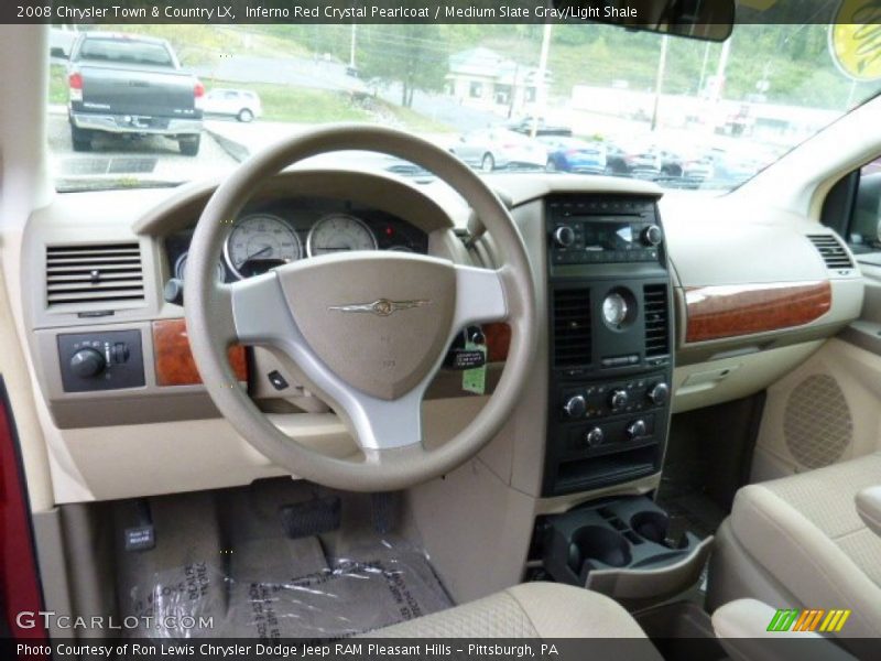 Inferno Red Crystal Pearlcoat / Medium Slate Gray/Light Shale 2008 Chrysler Town & Country LX