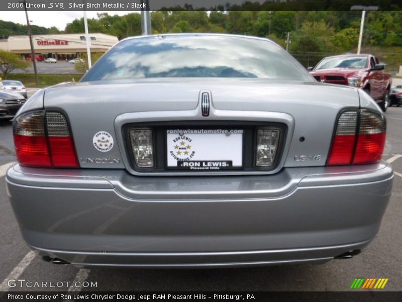 Silver Birch Metallic / Black 2006 Lincoln LS V8
