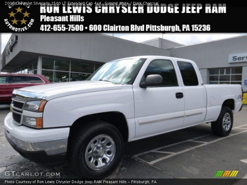 Summit White / Dark Charcoal 2006 Chevrolet Silverado 1500 LT Extended Cab 4x4