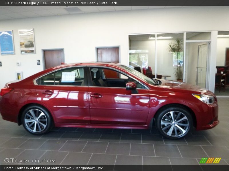 Venetian Red Pearl / Slate Black 2016 Subaru Legacy 3.6R Limited