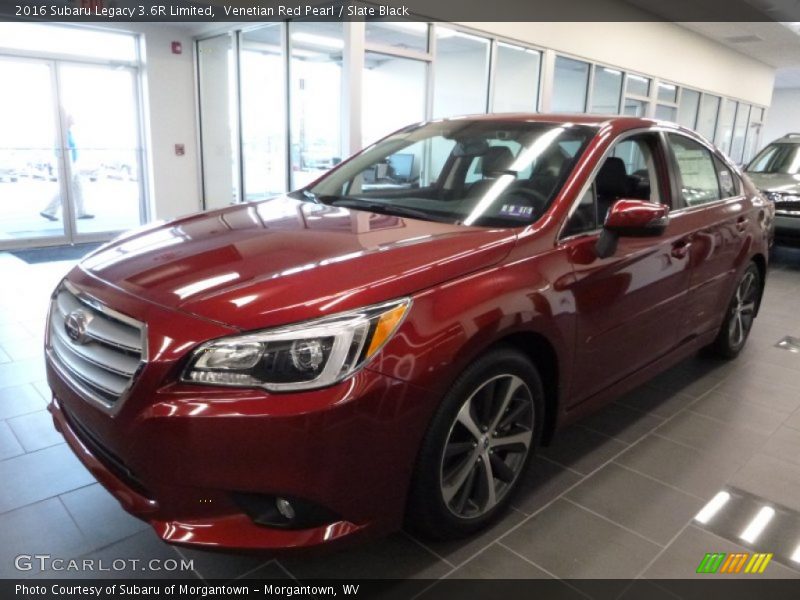 Venetian Red Pearl / Slate Black 2016 Subaru Legacy 3.6R Limited