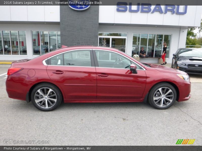 Venetian Red Pearl / Slate Black 2016 Subaru Legacy 2.5i Limited