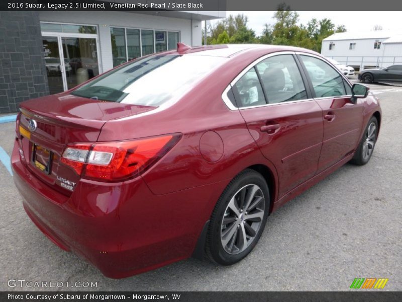 Venetian Red Pearl / Slate Black 2016 Subaru Legacy 2.5i Limited