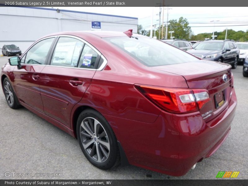 Venetian Red Pearl / Slate Black 2016 Subaru Legacy 2.5i Limited