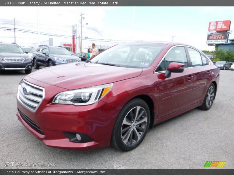 Venetian Red Pearl / Slate Black 2016 Subaru Legacy 2.5i Limited