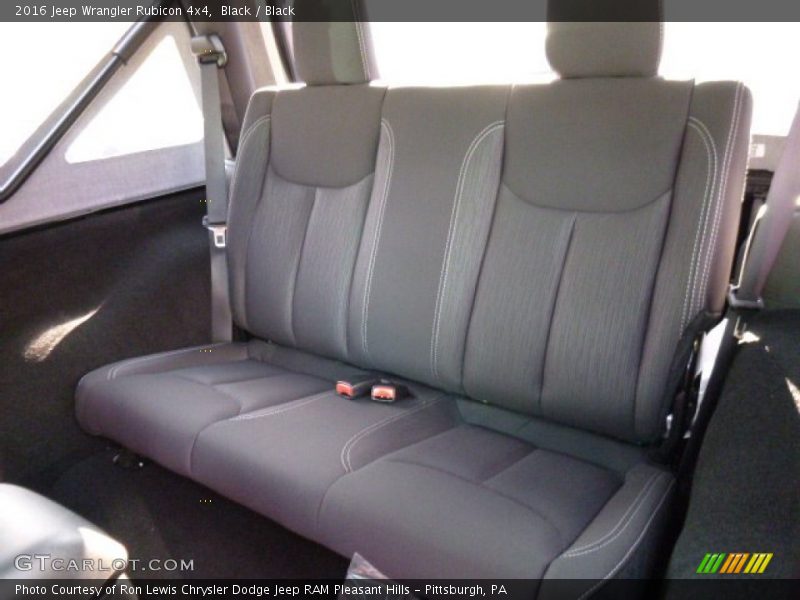 Rear Seat of 2016 Wrangler Rubicon 4x4