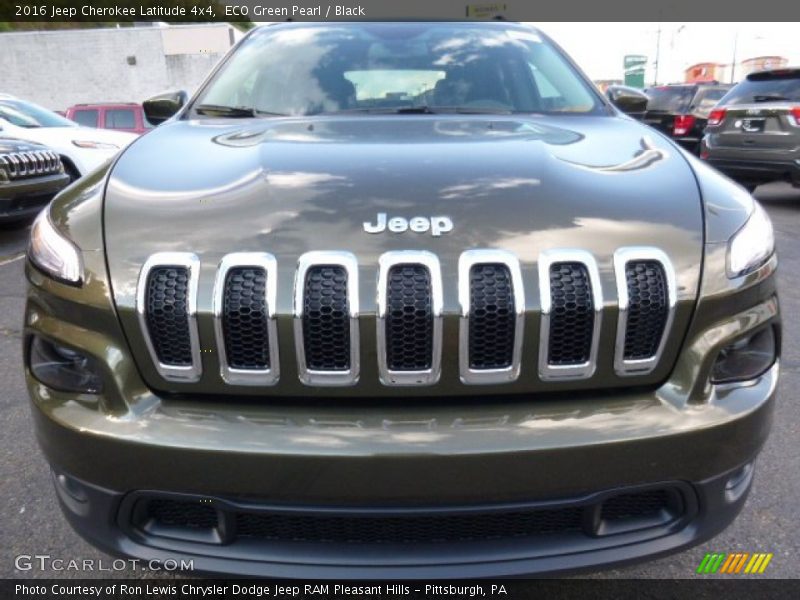 ECO Green Pearl / Black 2016 Jeep Cherokee Latitude 4x4