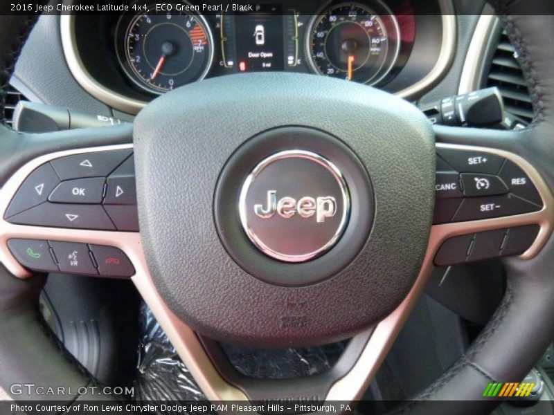 ECO Green Pearl / Black 2016 Jeep Cherokee Latitude 4x4