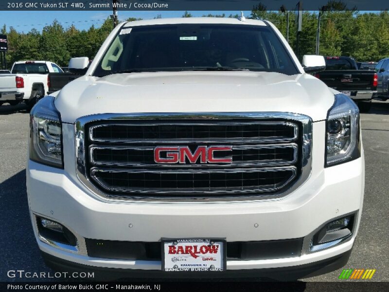 Summit White / Cocoa/Dune 2016 GMC Yukon SLT 4WD