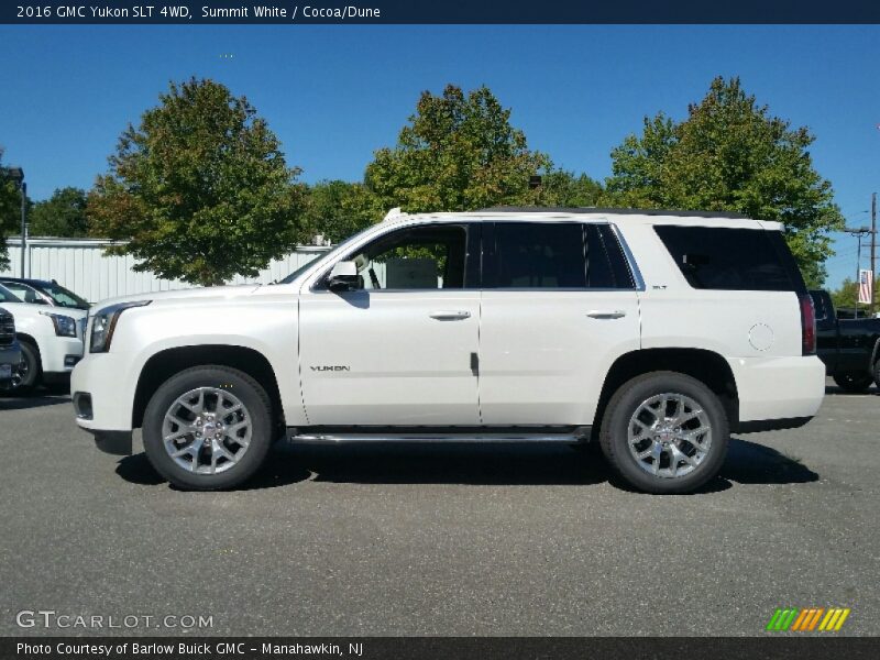 Summit White / Cocoa/Dune 2016 GMC Yukon SLT 4WD